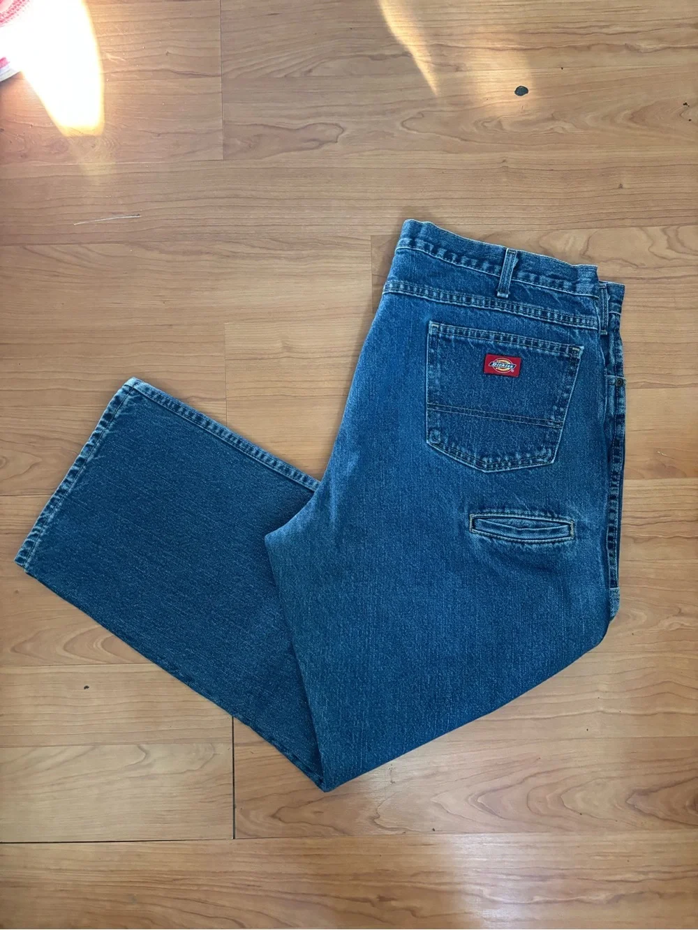 40x30 Dickies Men's Blue Relaxed Fit Denim Jeans